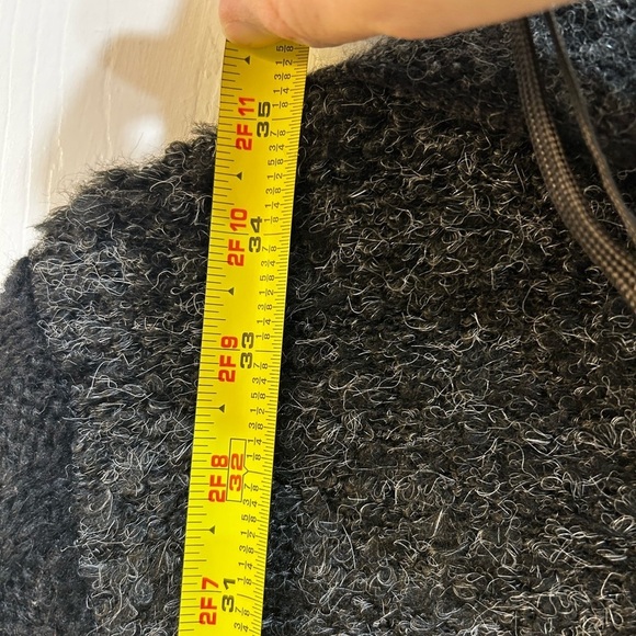 Liquid By Sioni Sweater Cardigan M Patchwork Hippie Boho Art Teacher Steampunk - Picture 6 of 8